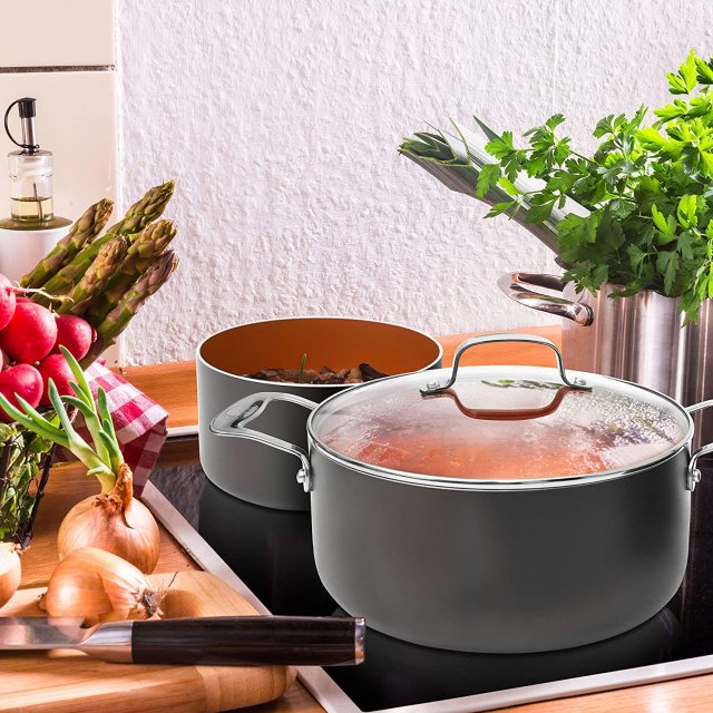 Premium Aluminum Pot with Non-Stick Coating