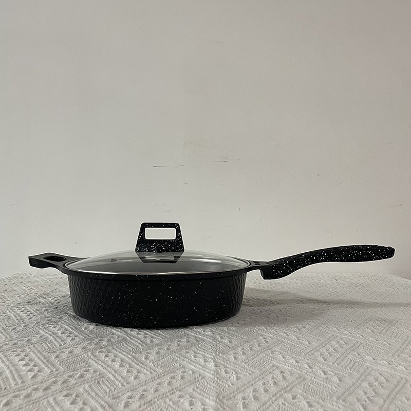 Master Star 17PCS/set Disine Diamond Marble Granite Coating Casseroles& Fry Pan Cast Cookware induction Cooker Spiral