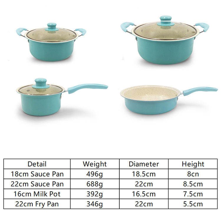 Wholesale Customized 13-Piece Non-stick Multi-functional Soup Cookware Sets Frying Pan Gift with Pots and Pans Set and Lid