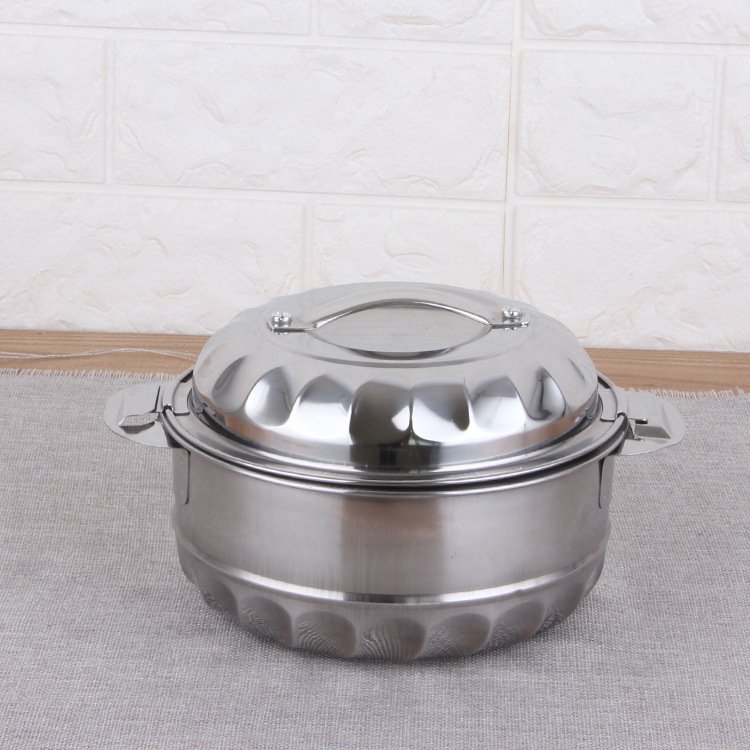 Top Sale Kitchen Cookware Set Customized Logo Stainless Steel Casseroles 3Pcs Food Warmer Hot Pot Set