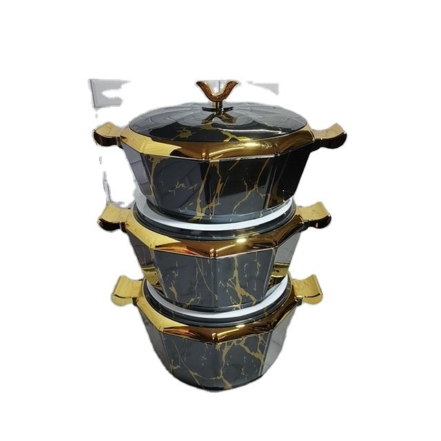 Ramadan 3PCS African Middle East China hot pot restaurant equipment hot pot casserole set with logo printing