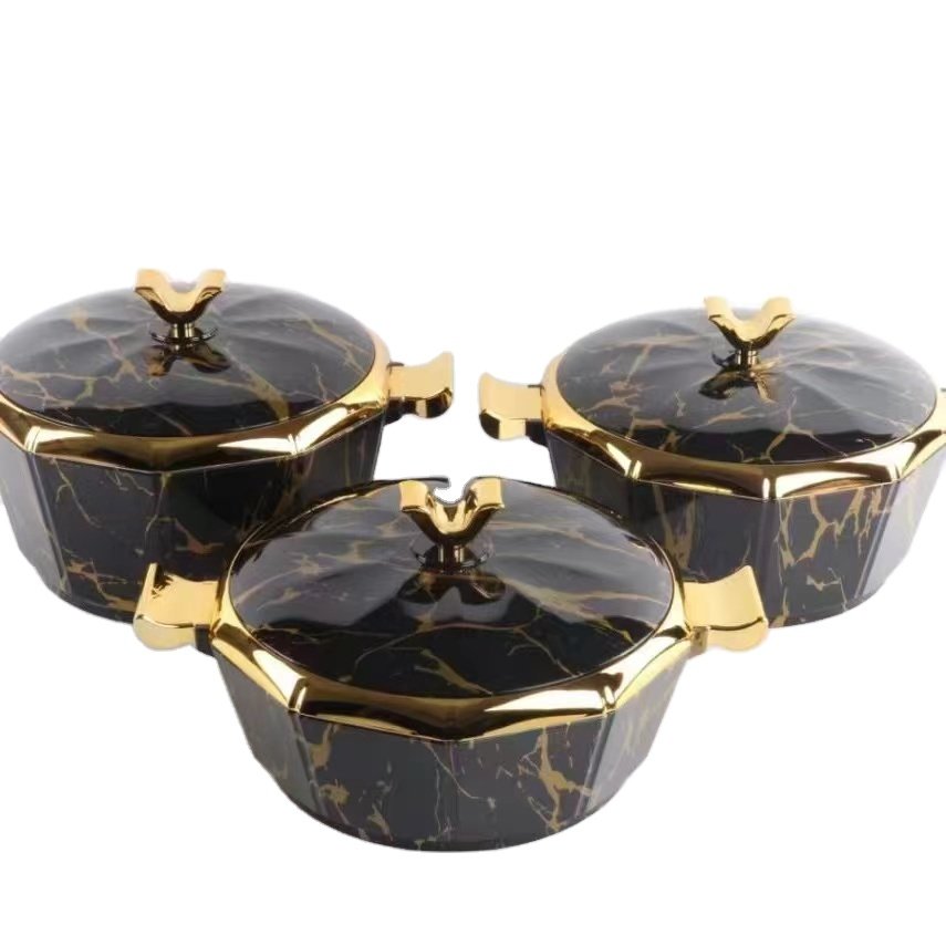 Ramadan 3PCS African Middle East China hot pot restaurant equipment hot pot casserole set with logo printing