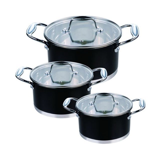 Most Popular Cookware Sets Olla de Precion Stainless Steel Cookware Pot Handles Cookware Set Cooking Pot Set