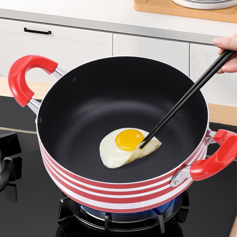 Aluminum Pot Set Non Stick Cookware Set Pot Soup Stock Cooking Customized 5 Pieces OEM LOGO Pans And Wok Set