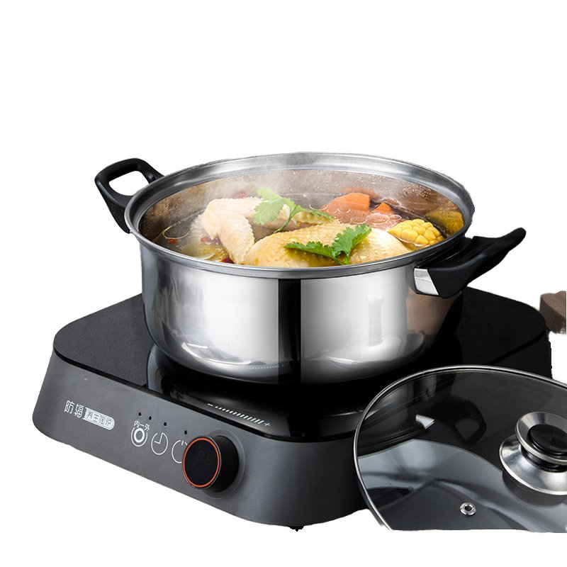12pcs Stainless Steel Induction Cooking Kitchenware Pot Set Kitchen Cookware Pots and Pans with Casserole Pot