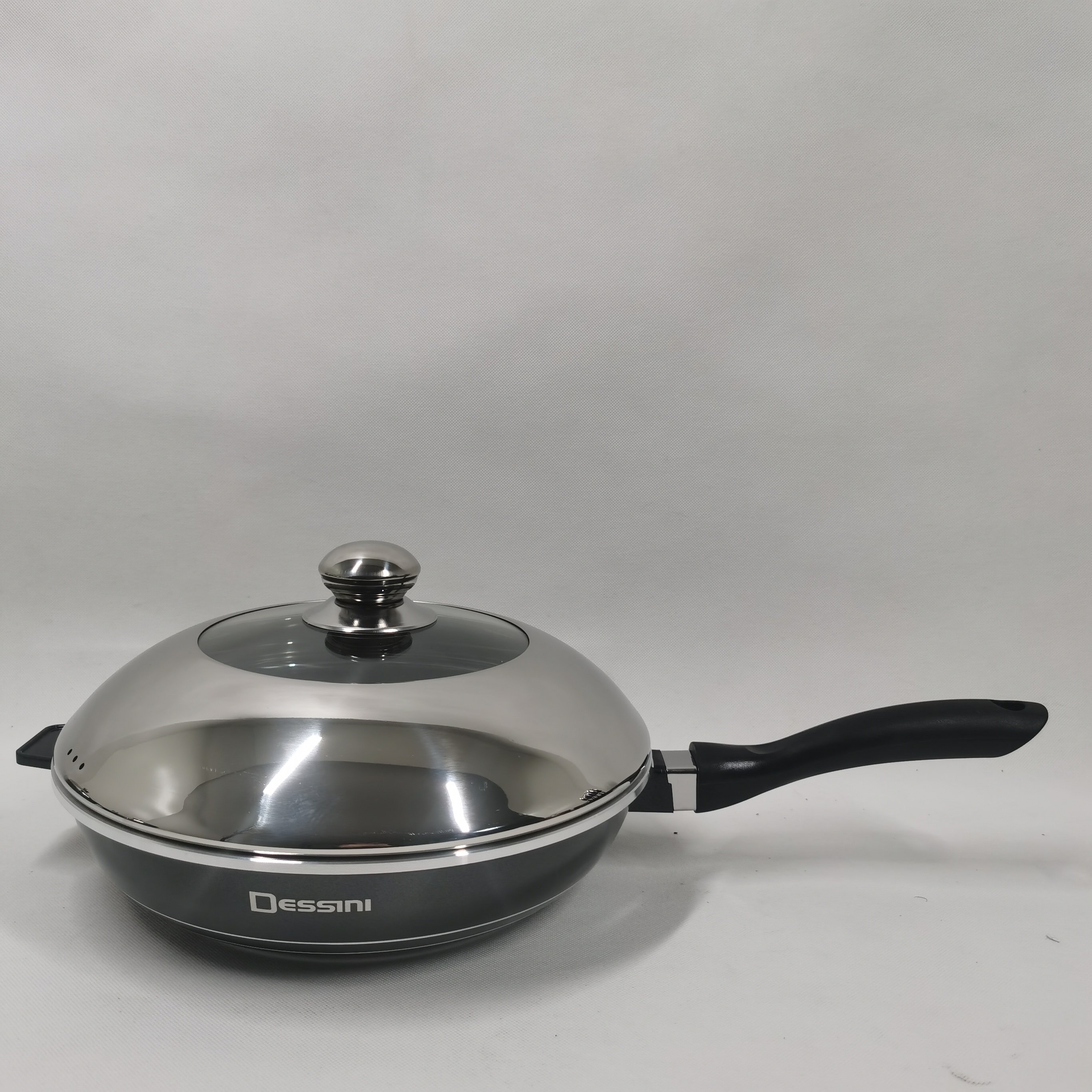 food grade Hot Selling Dessini 23pcs Cookware Set stone ceramic granite marble coating cooking pots with semi-glass lid