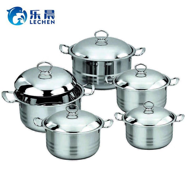 Color Cooking Pot Stainless Steel Pot Cooking Pot Cookware Set 5PCS