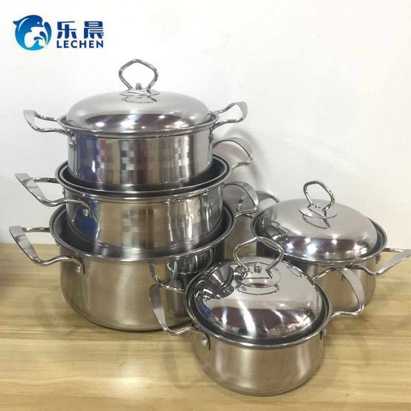 Color Cooking Pot Stainless Steel Pot Cooking Pot Cookware Set 5PCS