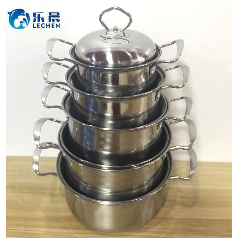Color Cooking Pot Stainless Steel Pot Cooking Pot Cookware Set 5PCS