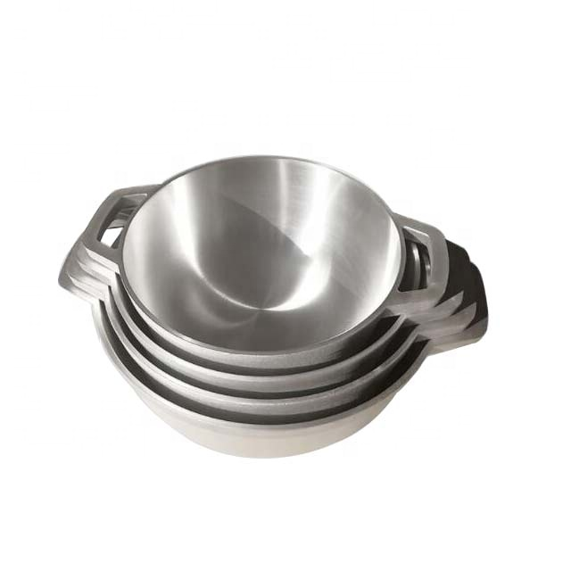Hot sale Die casting aluminum pot 3 pcs 24/28/32 cm cookware set