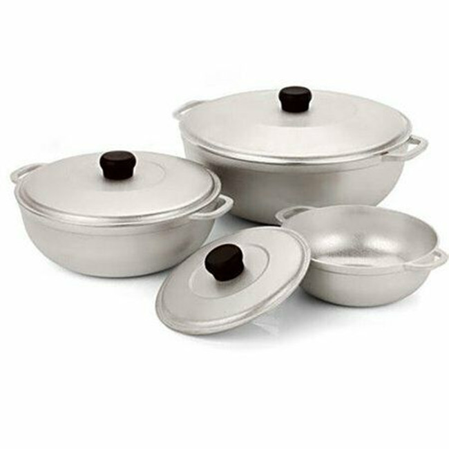 Hot sale Die casting aluminum pot 3 pcs 24/28/32 cm cookware set