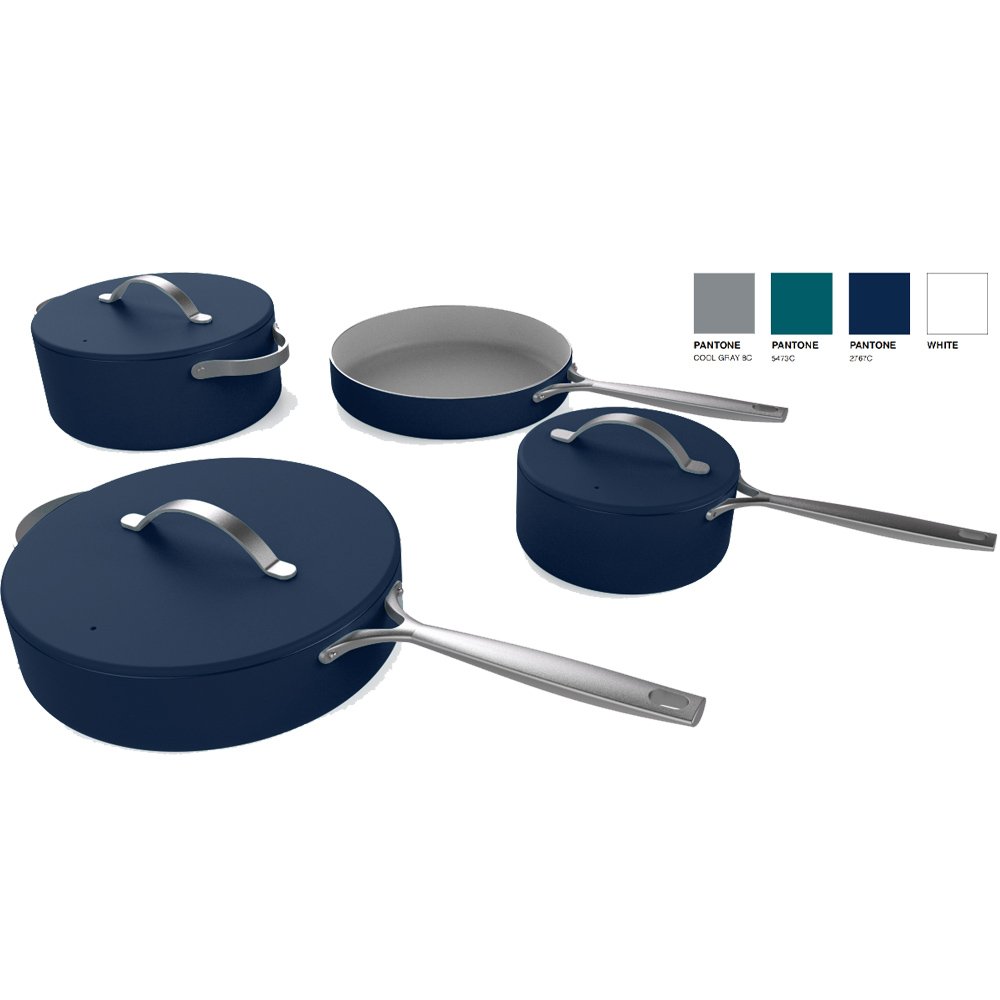8pcs Cookware Set Best Selling Aluminum Stainless Steel Handle Induction cooker Gas aluminum lid
