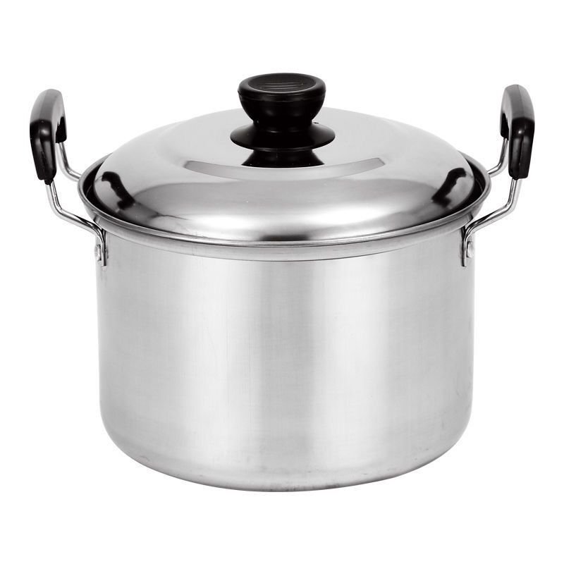 10 Pcs Metal Non Sticky Cooking Set Cookware Sets Big Cooking Pot Stainless Steel Soup & Stock Pots