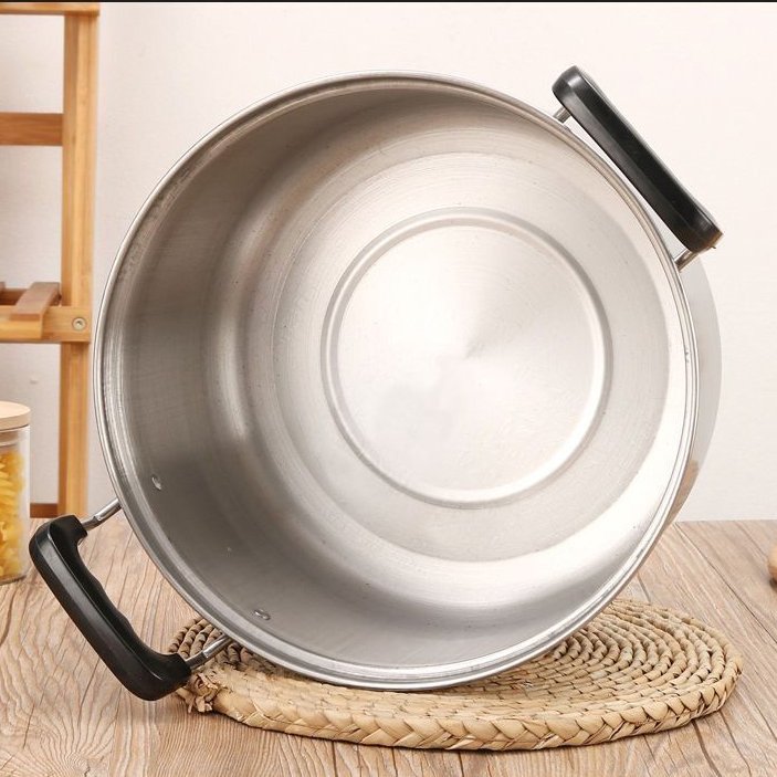 10 Pcs Metal Non Sticky Cooking Set Cookware Sets Big Cooking Pot Stainless Steel Soup & Stock Pots