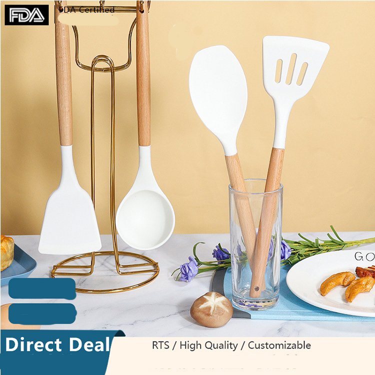 Manufacturer's Newly Designed Silicone Cookware Set Kitchen Utensils Set Silicone Cookware Set