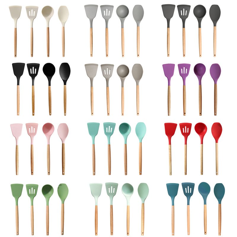 Manufacturer's Newly Designed Silicone Cookware Set Kitchen Utensils Set Silicone Cookware Set