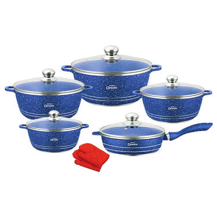 New design forged aluminum cookware set with removable handle silicone lid nonstick fry pan