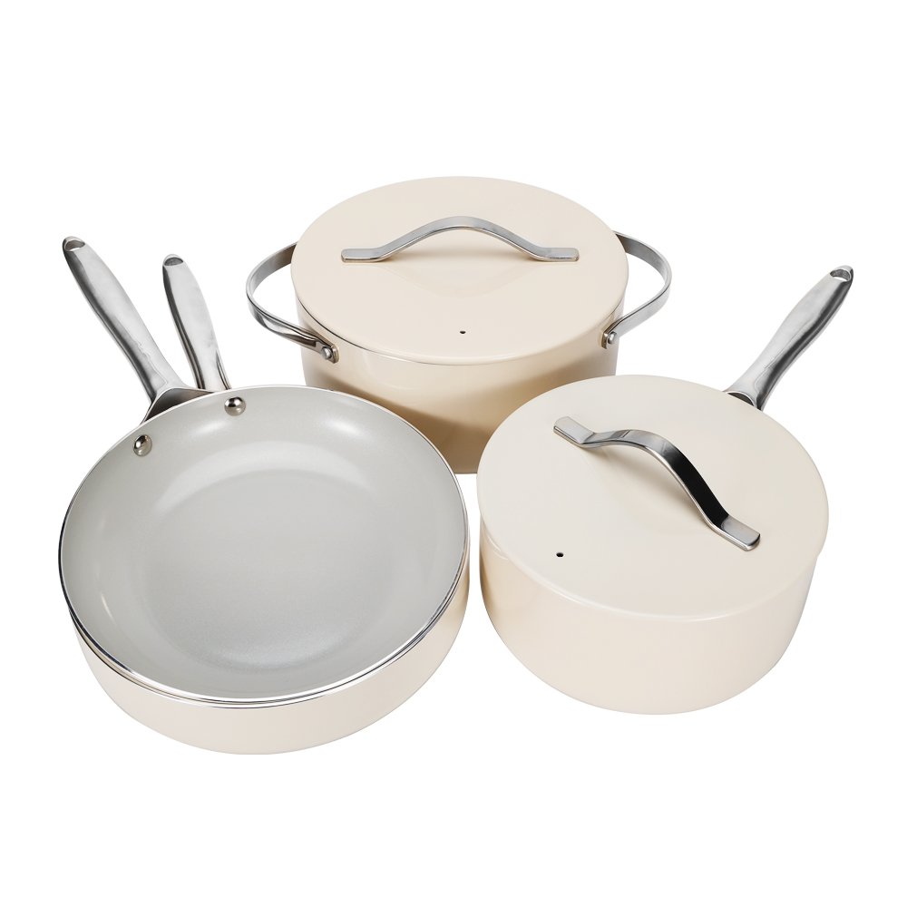 Non Toxic PTFE & PFOA Free cookware set 6 piece