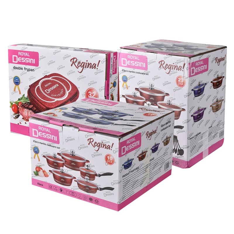 DSFOM 8510 Hot Selling ROYAL DESSINI 23PCS Aluminum Cookware Set