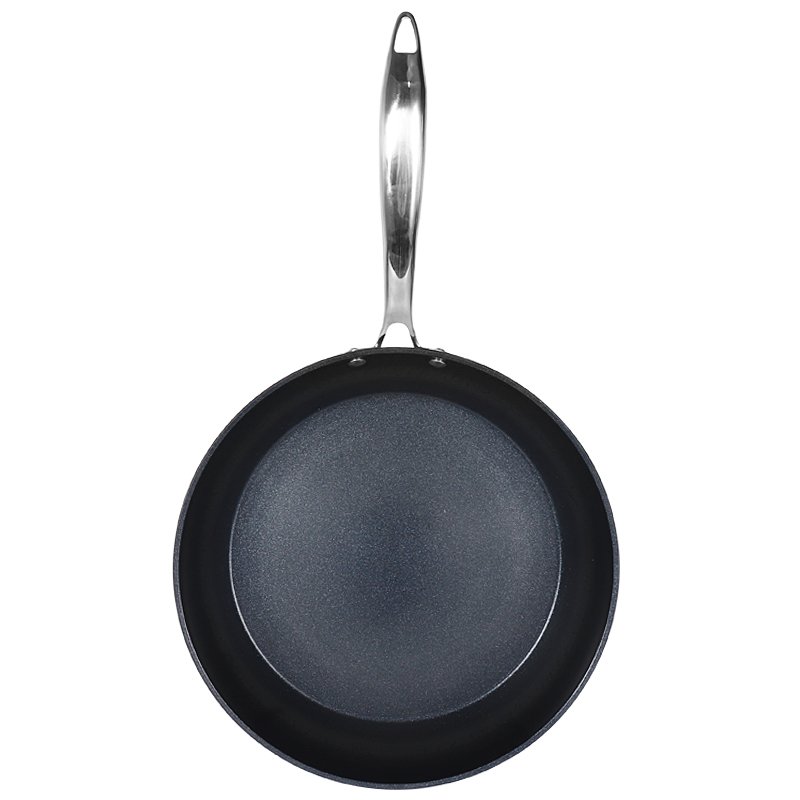 Hot sale 9pcs Hammer design nonstick cookware set gradient blue forged cookingware set kitchen supplies pots and pans