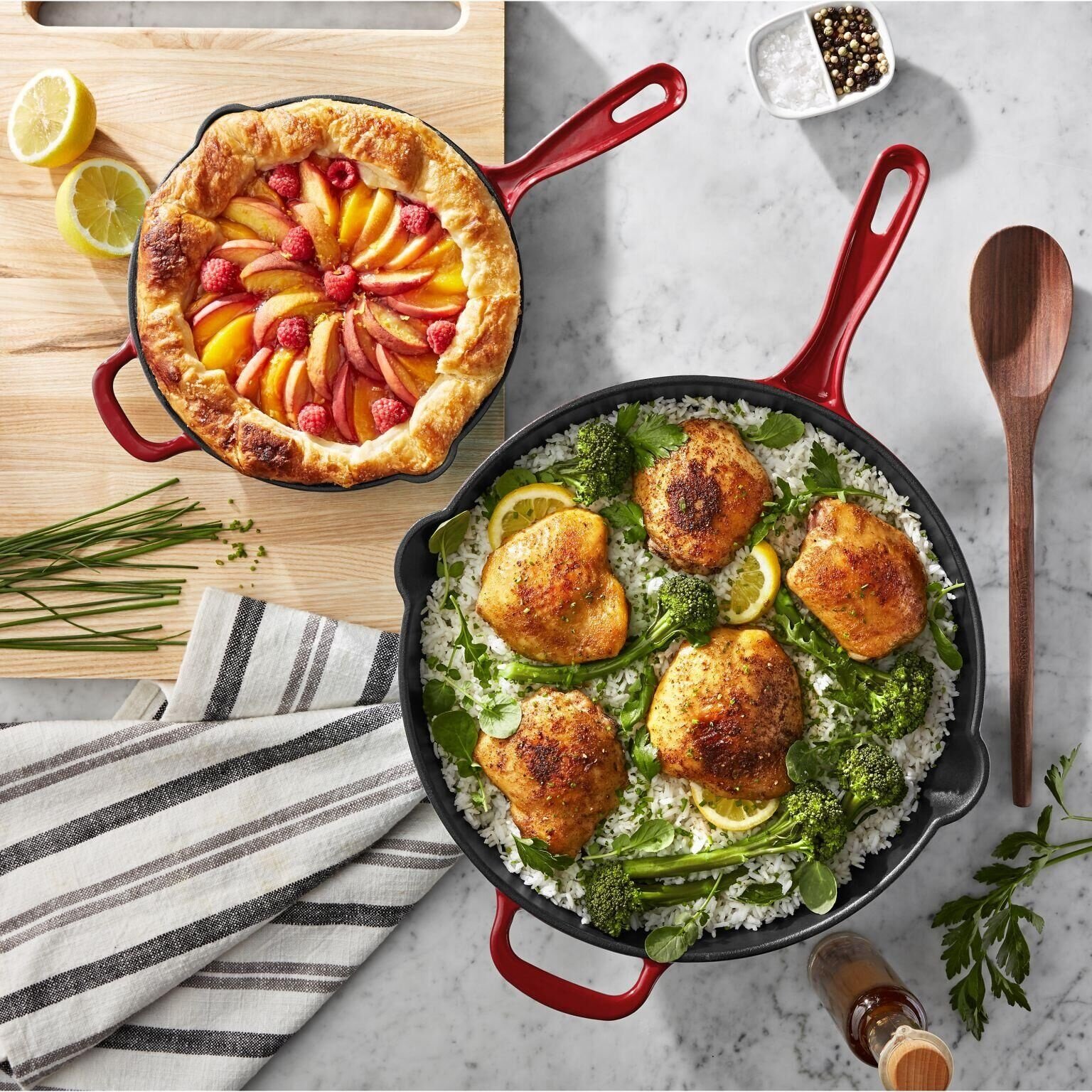 Wholesale cast iron cooking pot nonstick Skillet stir Frying Saute Pans 3pcs Fry pan set cookware set
