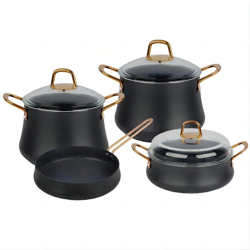 Cheap Factory PriceLatest Design New StyleYSK-A007 7PCS Non-Stick cookware set