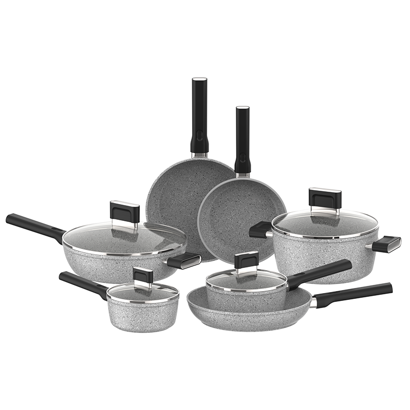 ASD Kitchen Cooking Cookingware Casserole Non-stick Pot Aluminium Saucepan Frying Cookware Set Pan