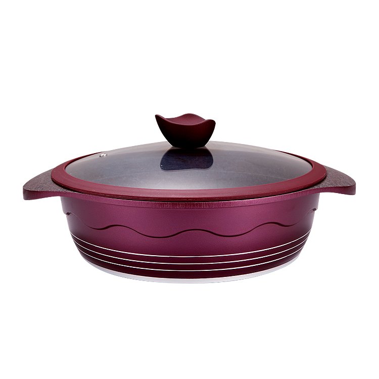 RTS Aluminium Non Stick Cookware Set Kitchen Cookware Marble Coating Induction Cooking Pots