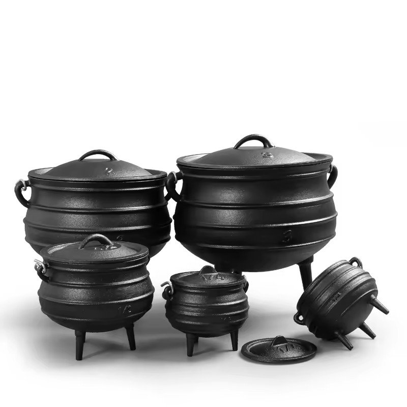 potjie Cauldron Cast Three 3 Legged Legs Potjie/enamel dutch oven cast iron pot casserole enamel cast cookware sets