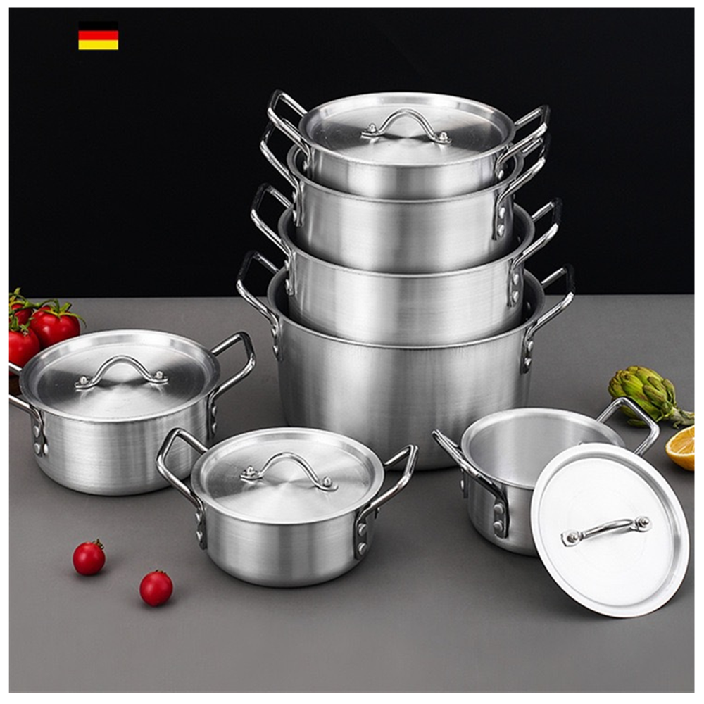 10 pcs 16 to 24cm durable aluminum cookware sets