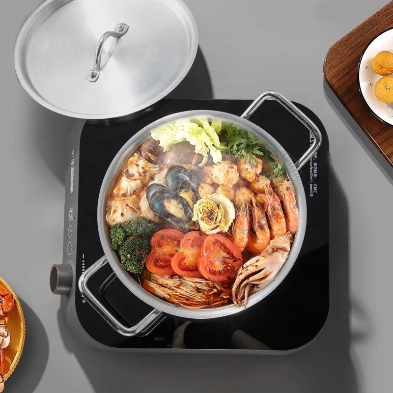 10 pcs 16 to 24cm durable aluminum cookware sets
