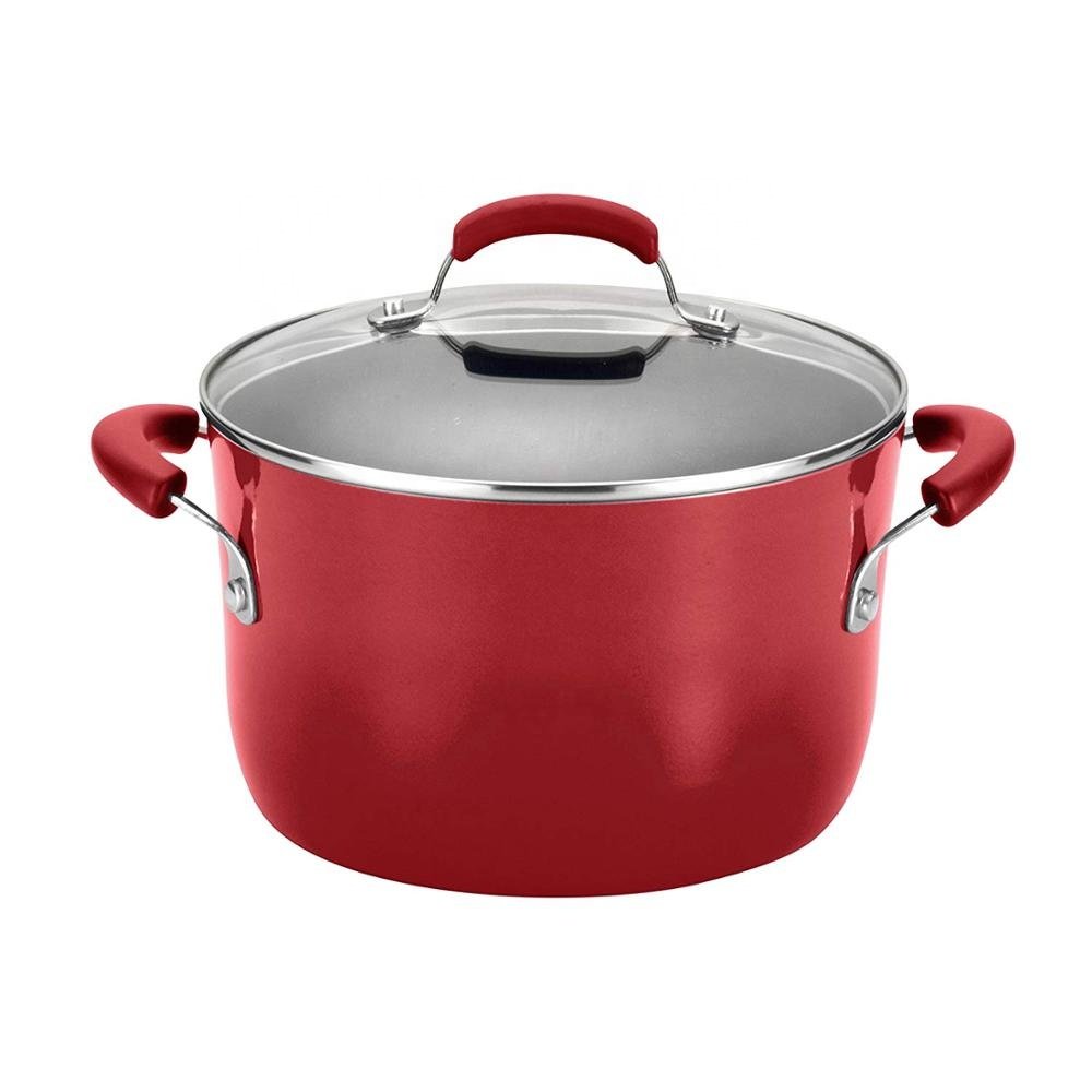 14-Pcs Pressed Aluminium Long-Lasting Non Stick Kitchen Cookware Set