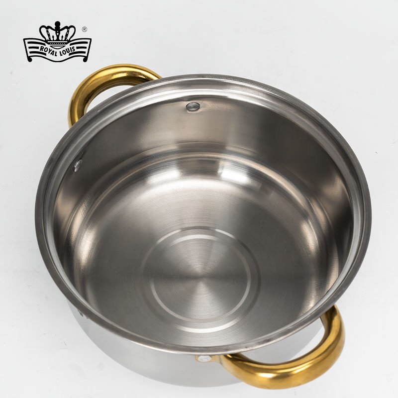 ROYAL LOUIS Hot Selling 10 Pcs Cooking Pot Set Cheaper Price Soup Pot Kitchenware Stainless Steel Cookware Sets