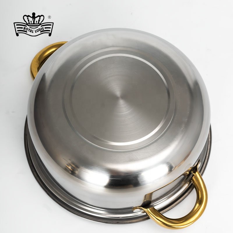 ROYAL LOUIS Hot Selling 10 Pcs Cooking Pot Set Cheaper Price Soup Pot Kitchenware Stainless Steel Cookware Sets