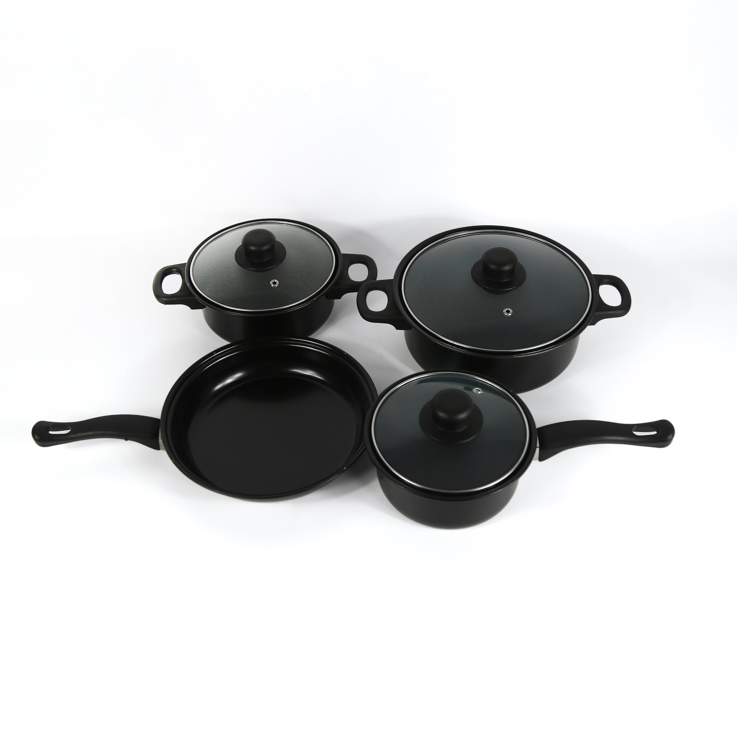 Dessini NonStick Cookware Set 13Pcs Marble Cookware Set for Kitchen HighQuality Cooking Pot Frying Pan Casserole with Glass Lid