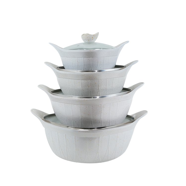 New Style 10pcs Kitchen Cookwar Sets Pots and Pans Non Stick Cookware Set For Induction Cooker