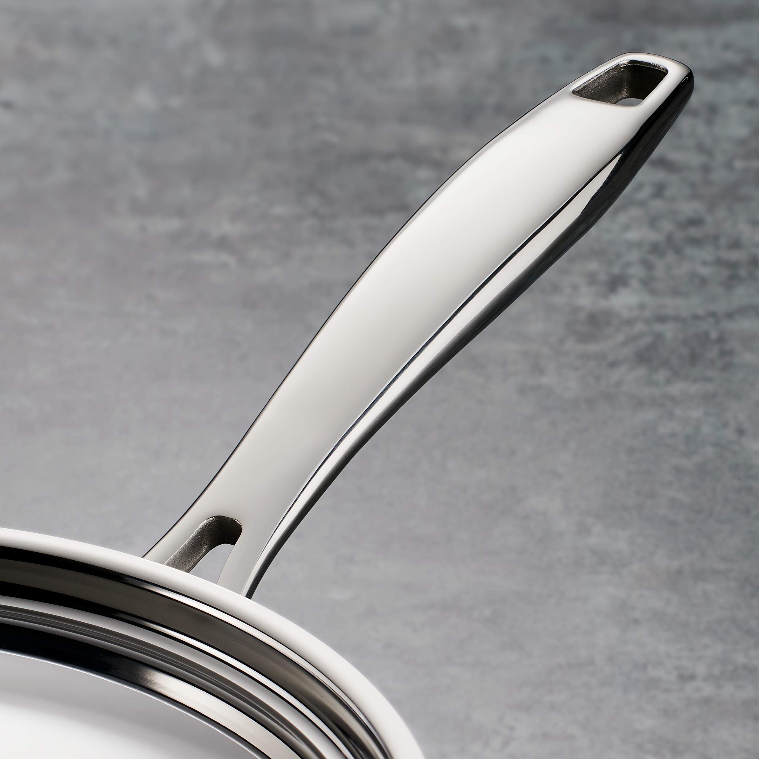 Stainless Steel Induction-Ready 12-Piece Cookware Set Tri-ply Cooking Pots And Pans Stainless Steel Sauce Pan Frying Pan