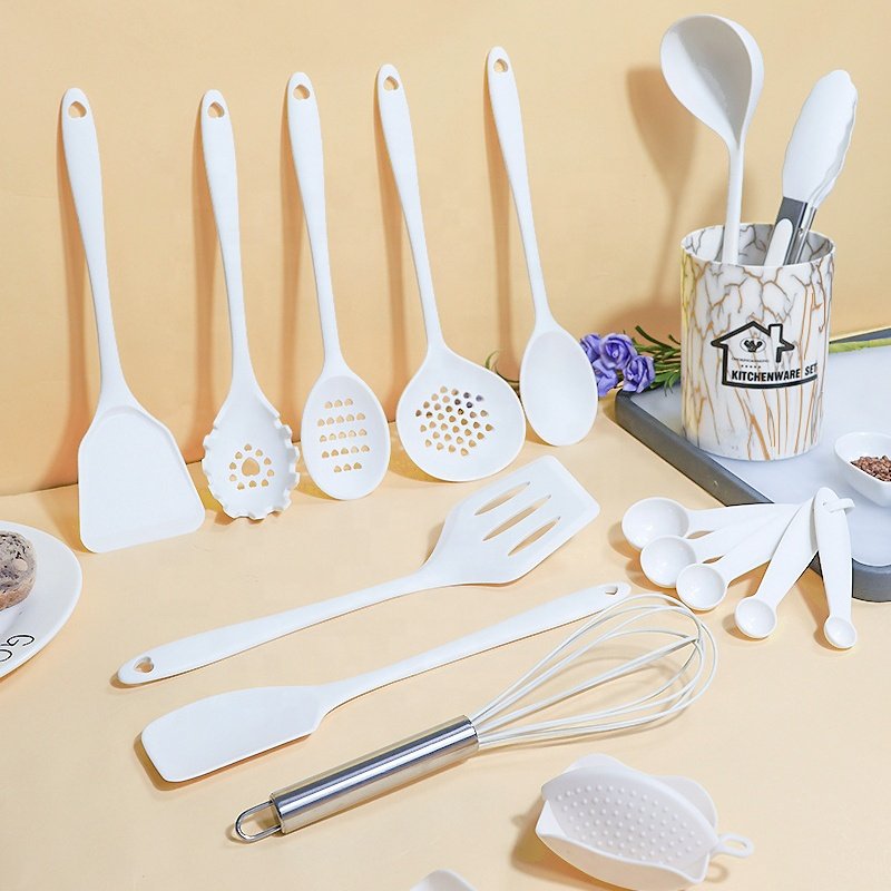 New arrival 18pcs kitchenware accessories measuring tools gloves silicone cooking utensils kitchen set de cuisine wholesale