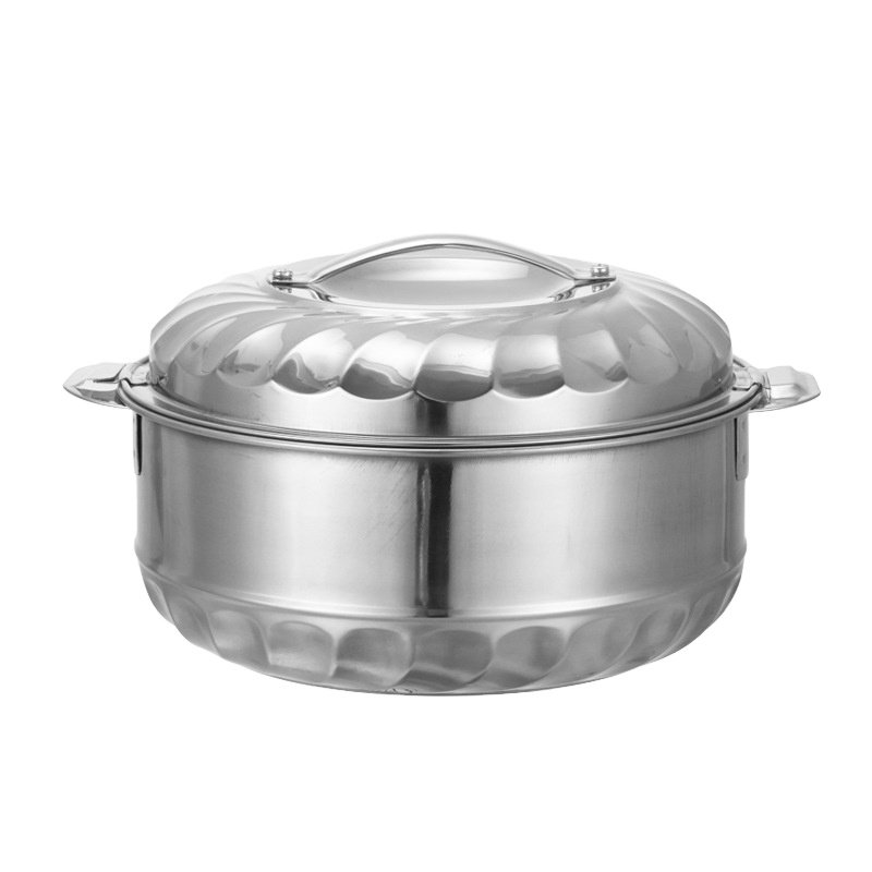 Hot sale Stainless Steel cookware sets Insulated Casserole Africa Hot Pot 3pcs set / 4pcs set fresh pot for Food Serving