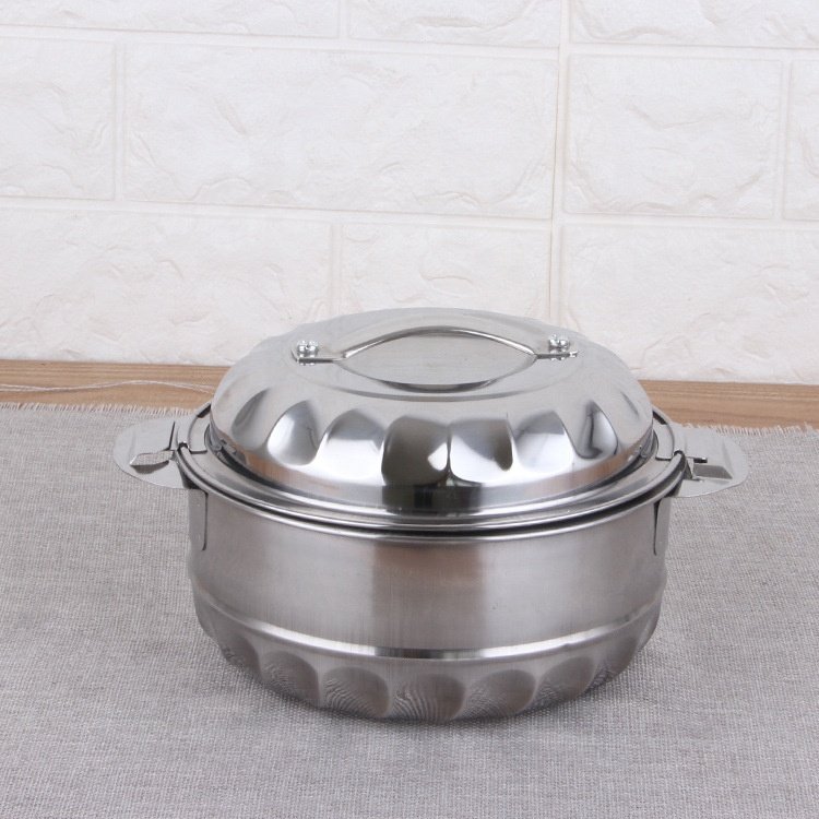 Hot sale Stainless Steel cookware sets Insulated Casserole Africa Hot Pot 3pcs set / 4pcs set fresh pot for Food Serving
