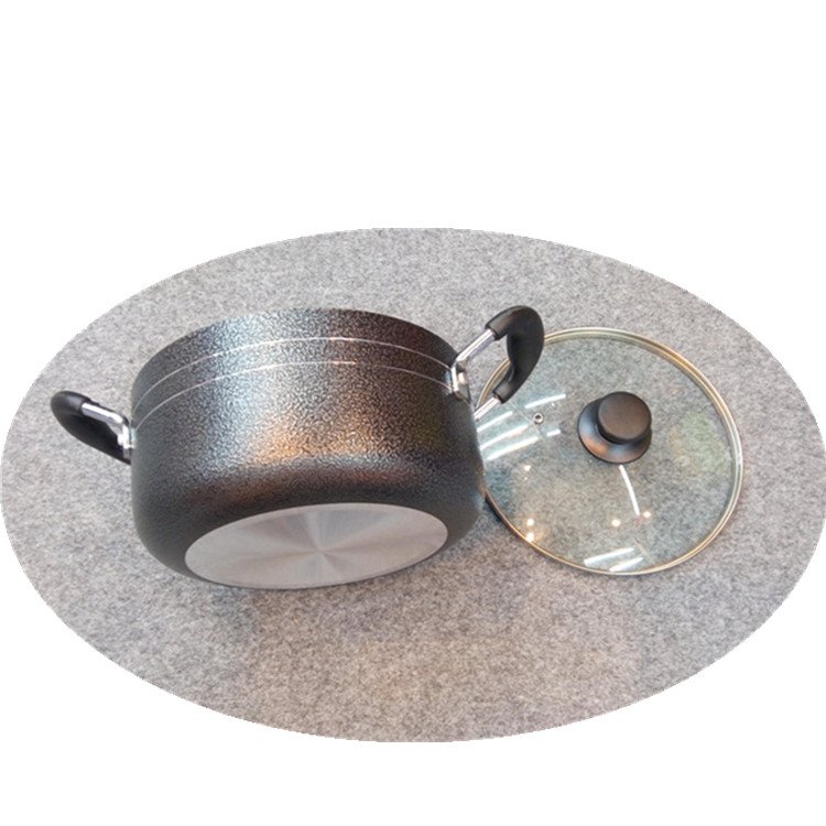 5pcs Aluminum non-stick sauce pot 22-30CM non-stick cookware set BLACK POWDER COATING NON STICK CASSEROLE