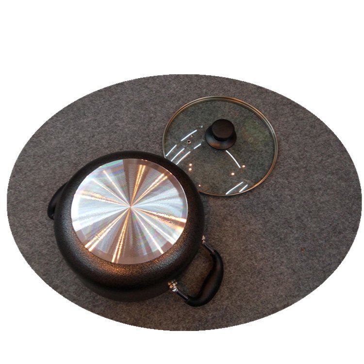 5pcs Aluminum non-stick sauce pot 22-30CM non-stick cookware set BLACK POWDER COATING NON STICK CASSEROLE
