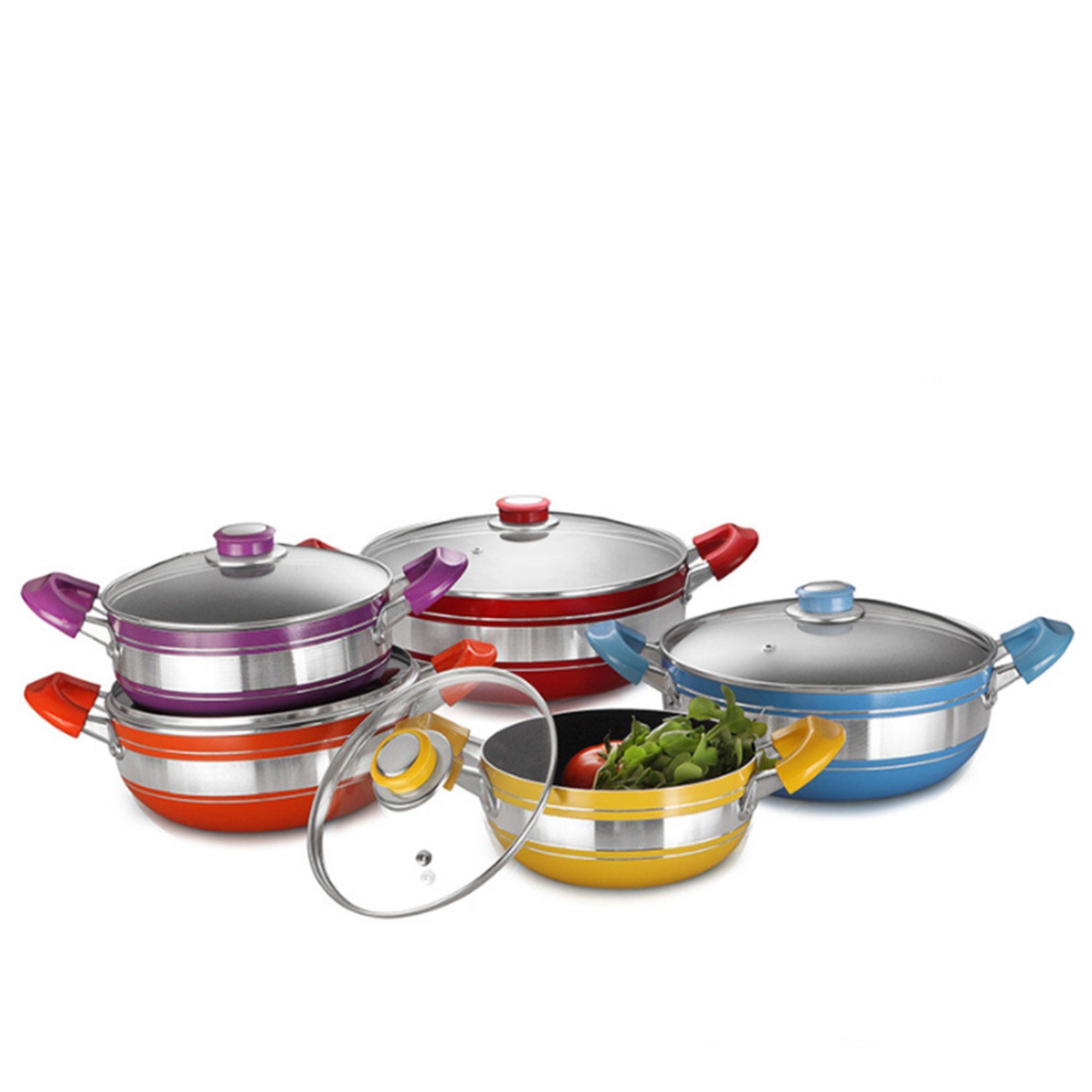 wholesale aluminum nonstick cookware sets casserole&soup pot