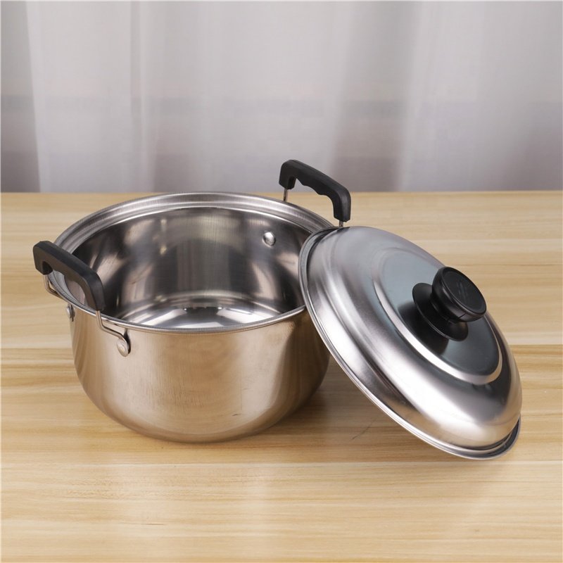 Wholesale 10pcs Stainless Steel Cooking Pot Set Soup Pot Set Combination Stainless Steel Cookware Set With SS Lid