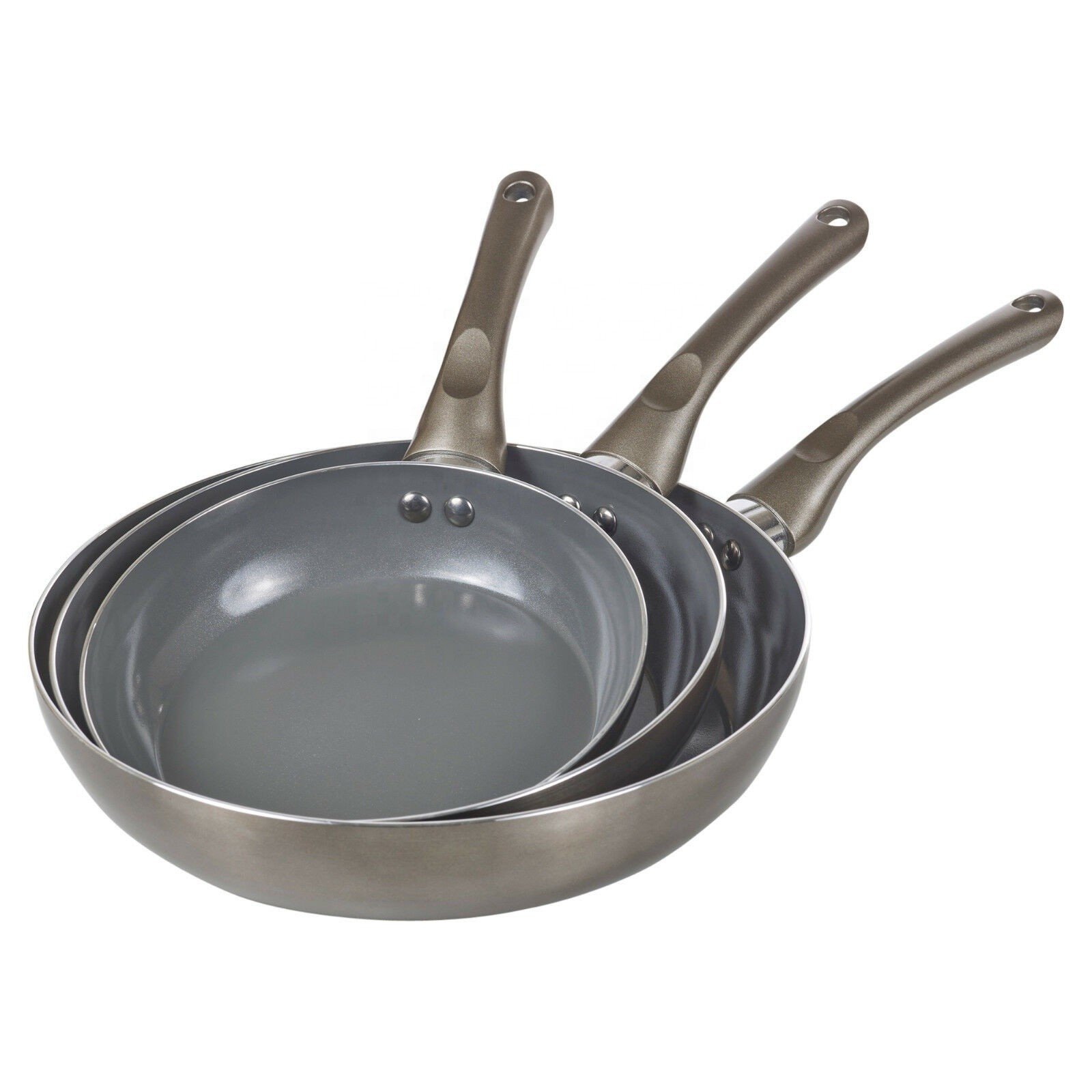 Aluminium alloy Grey Ceramic Coating Cookware Set, Non Stick Cooking Set