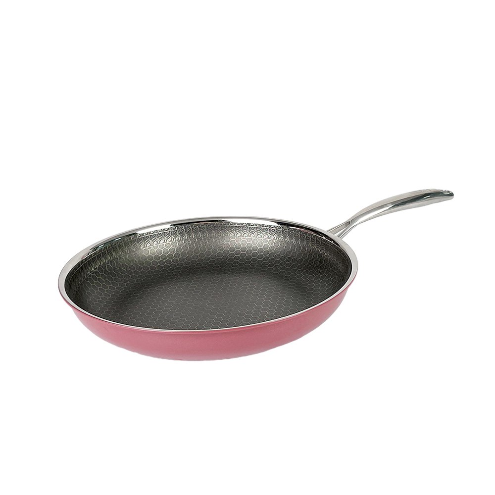Manufacturers OEM Ceramic Cookware Set Kitchen Food Grade Non-stick Stainless Steel Eco-friendly Honeycomb Pots And Pans