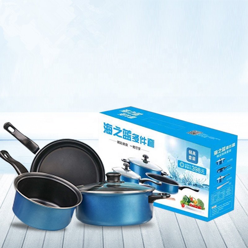 Factory quantity low-cost kitchen kitchenware set non-stick 13 sets cooking pot set non-stick cookware