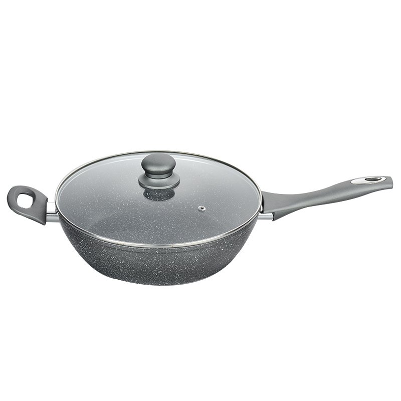 7pcs forged aluminium nonstick cookware sets marble coated