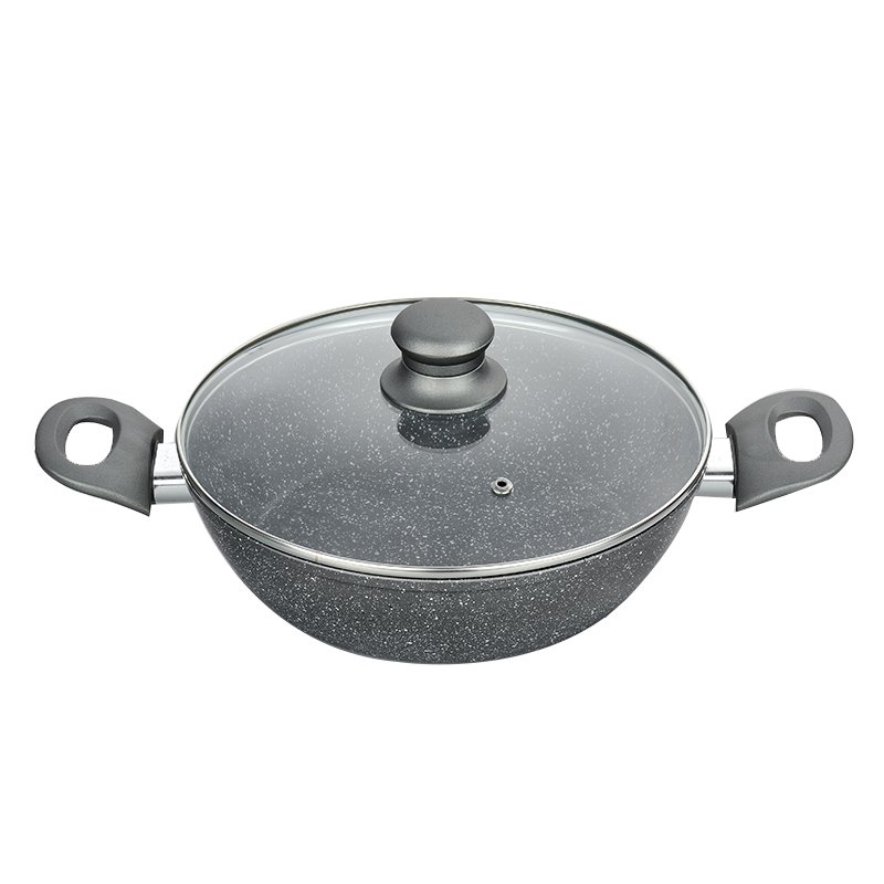 7pcs forged aluminium nonstick cookware sets marble coated