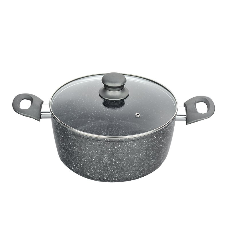 7pcs forged aluminium nonstick cookware sets marble coated